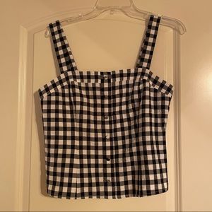 NWT Gianni Bini Gingham Tank size 6